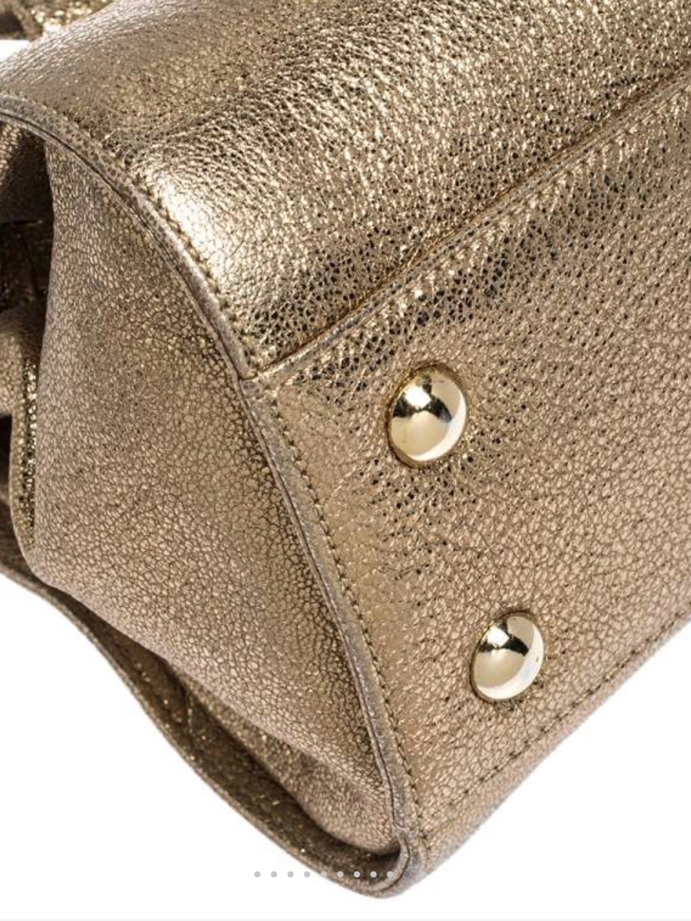 Jimmy Choo Rosalie 2 way nbag
Metallic Gold Satchel Handbag - Women Bags - Picture 6 of 8